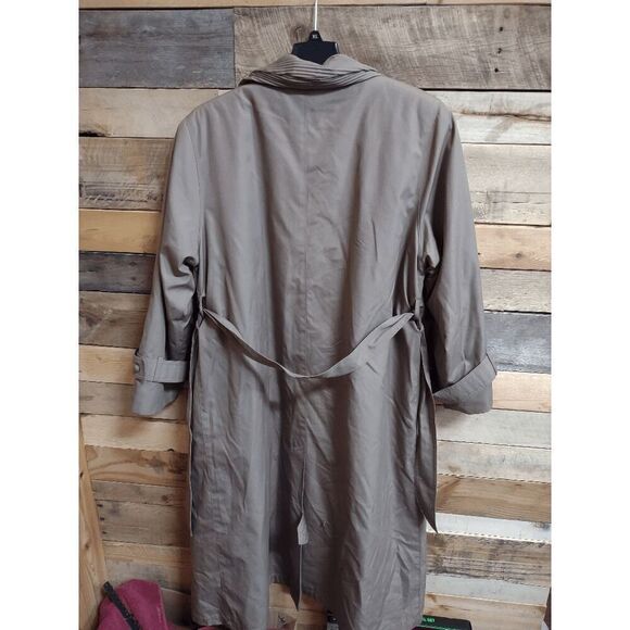 VTG London Fog Limited Edition Khaki Size 10 Petite Women's Lined Trench Coat - Picture 4 of 5